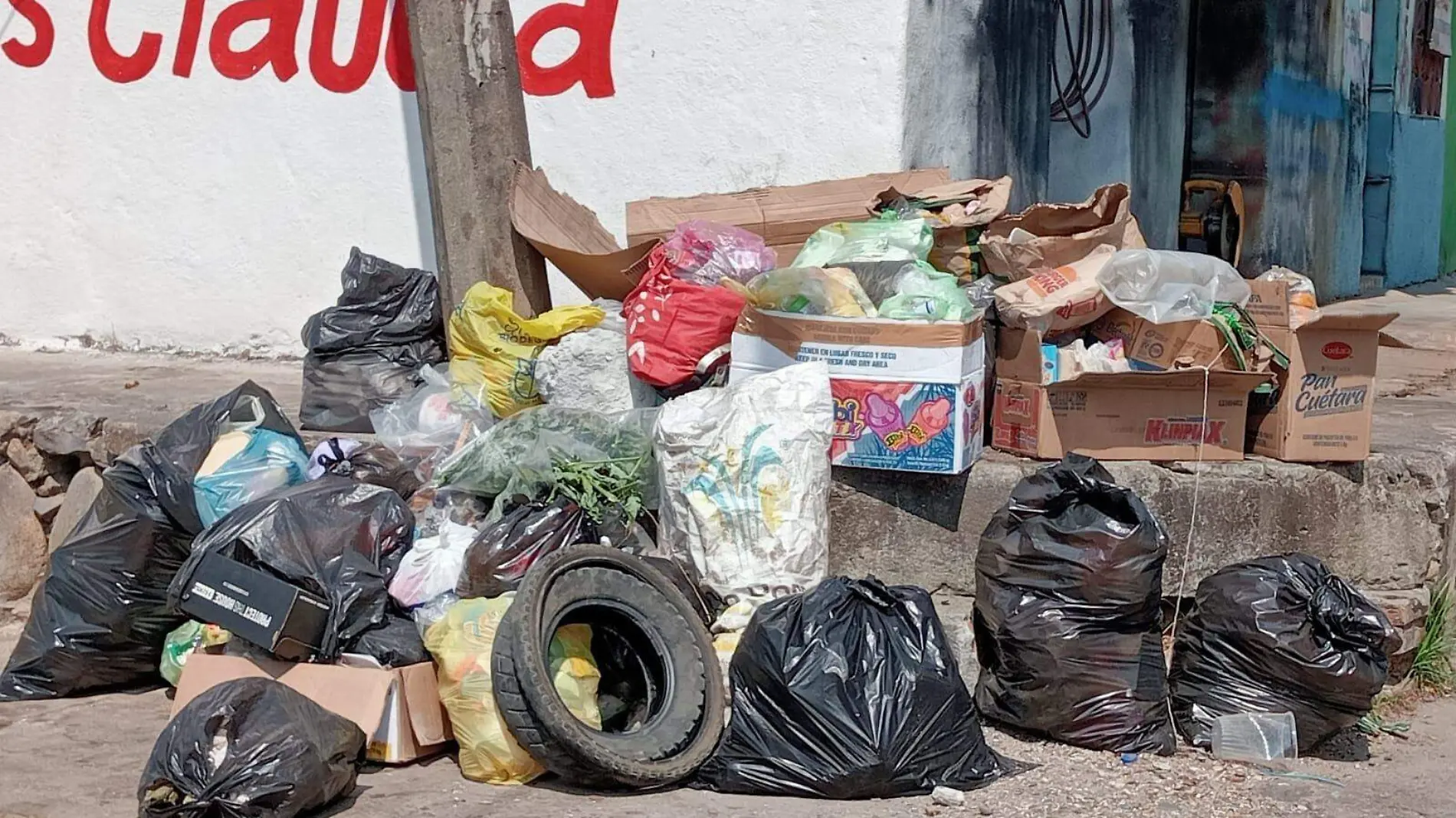 basura en las calles 